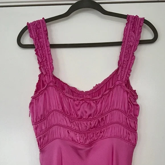 ASTR the Label Enola Smock Bodice Satin Dress - Picture 10 of 13